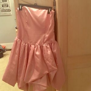 Pink Strapless Dress