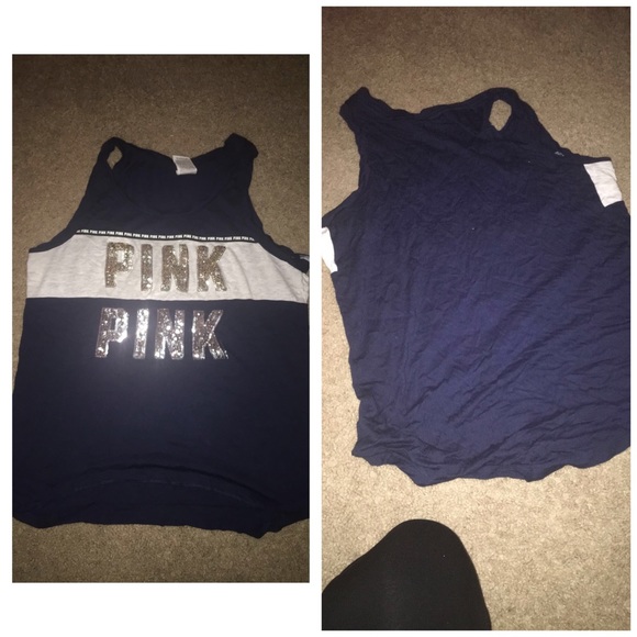 Navy blue Victoria secret muscle tank