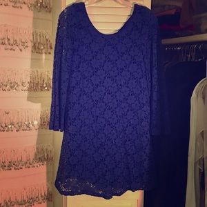 LuLus Blue lace dress