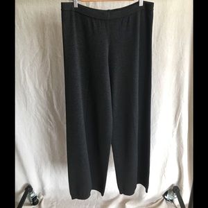 Joan Vass Wide Leg Knit Sweater Pants