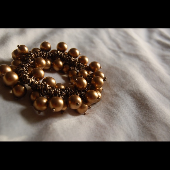 J. Crew Bronze Colored Bead Bracelet