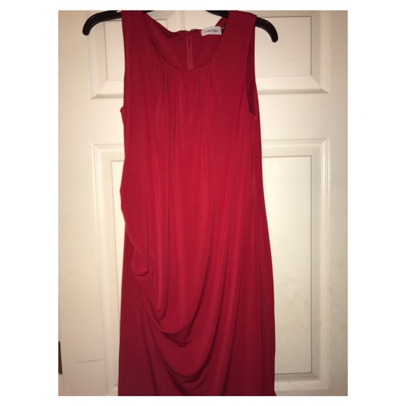 Calvin Klein draped dress