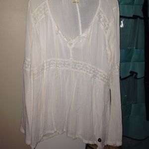 Cream Hollister Shirt