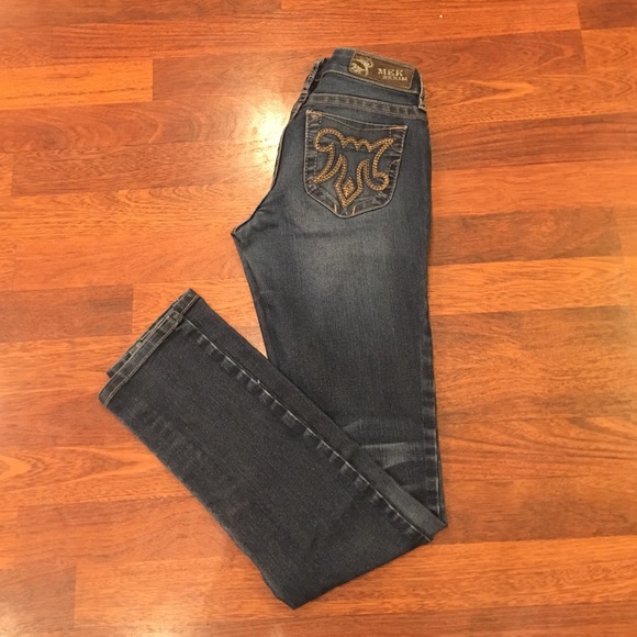 Mek straight leg faded jeans