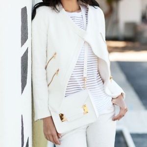 Trouve Sheer Stripe Tee Blouse