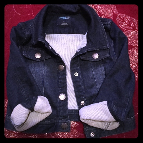 Toddlers stretch jean jacket