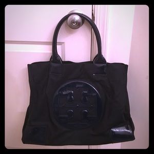 Navy Tory Burch "Ella" tote (large)