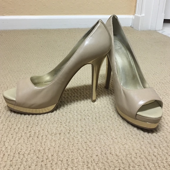 Jessica Simpson peep toe high heels
