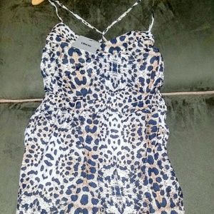 Asos leopard cami jumpsuit