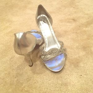 Silver Rhynestone Heels