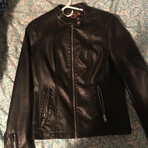 Black Faux Leather Jacket