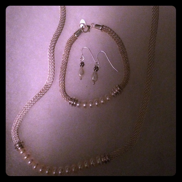 Sterling & Pearl Jewelry Set