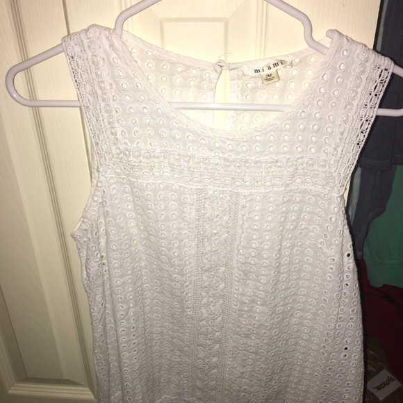 white tank top