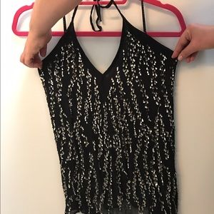 Zara Sequin Halter
