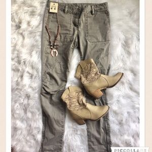 BCBGMAXAZIRA Army Green Skinny Jeans 29