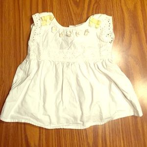 White cotton dress 0-3 months