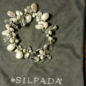 Silpada pearl statement bracelet