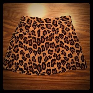 Leopard print skirt