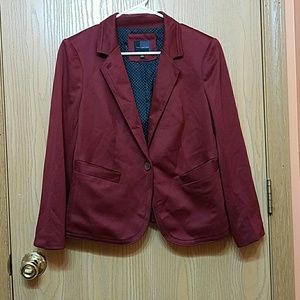 The Limited Dark Red Blazer
