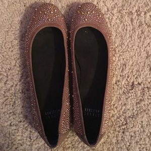 Studded Stewart Weitzman ballet flats