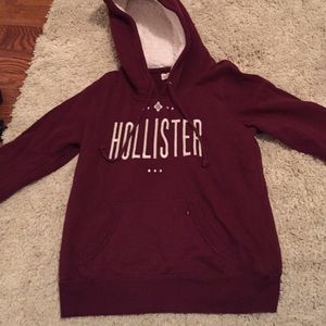 Burgundy Holister sweat shirt!