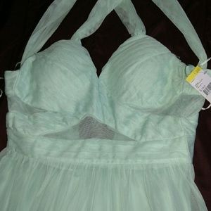 Size 3 Halter Top Prom Gown