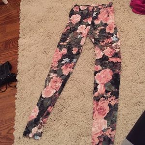 Floral print leggings
