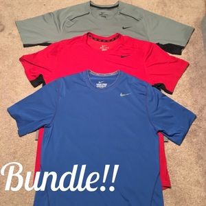 Bundle!! (3) Nike Dri Fit T-Shirts.