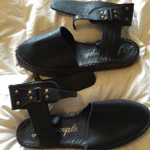 NEW Free People Aurora Espadrilles Leather Sandals