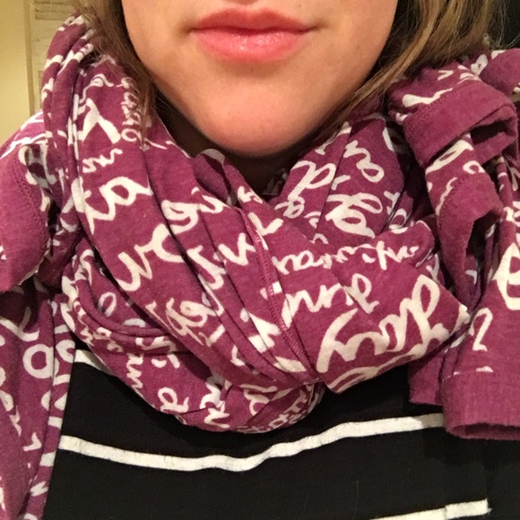 lululemon athletica Accessories - Lululemon OM Scarf Dewberry w/ manifesto script