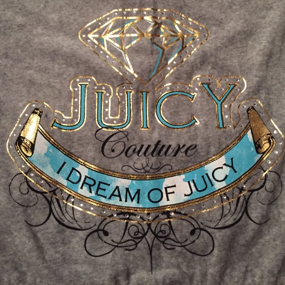 Juicy Couture Velour bling hoodie Large NWT