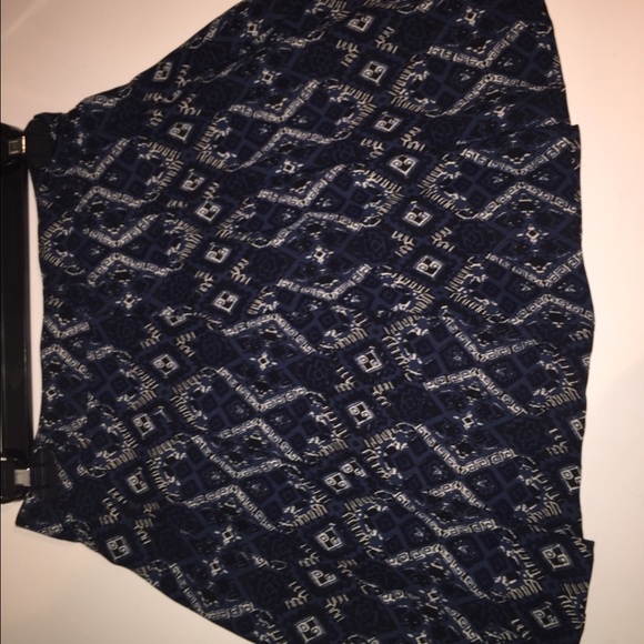 Navy blue and white skirt