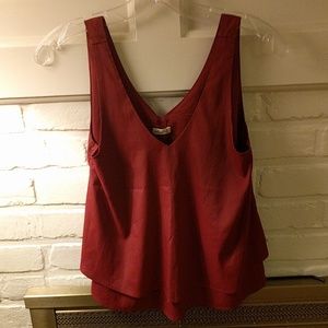 Beautiful red Hollister sleeveless blouse New!