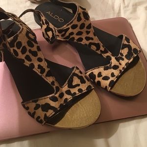 ALDO leopard sandals