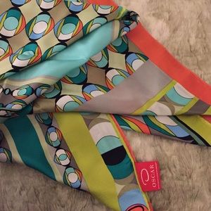 Oscar by Oscar de la Renta silk scarf NEW