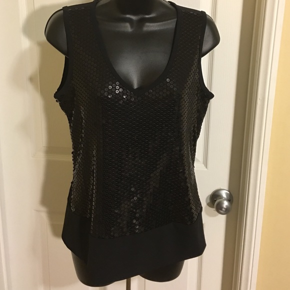 Beautiful black sequin top