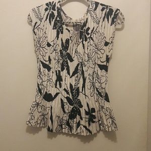 Mini pleat short sleeve 100 polyester