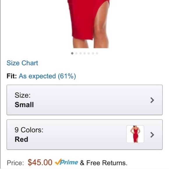 Red Bodycon Bandage Dress - Picture 4 of 6