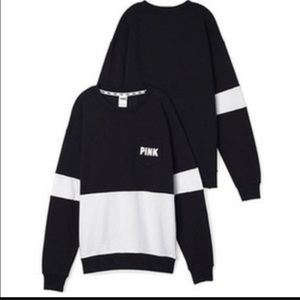 VS PINK Black Oversized Sweatshirt