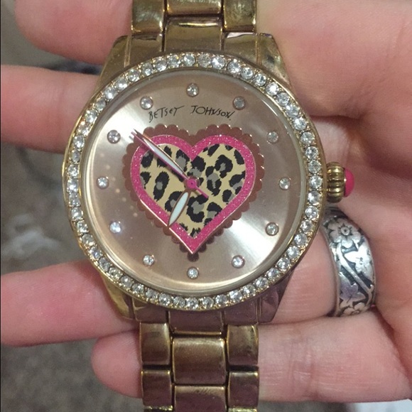 Betsy Johnson rose gold watch
