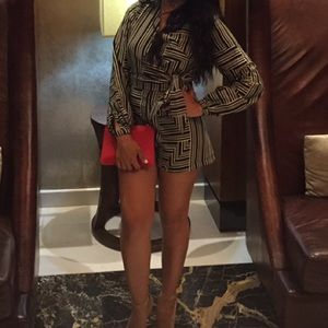 Black & White Romper