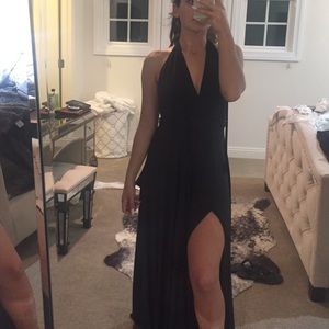 Black maxi dress