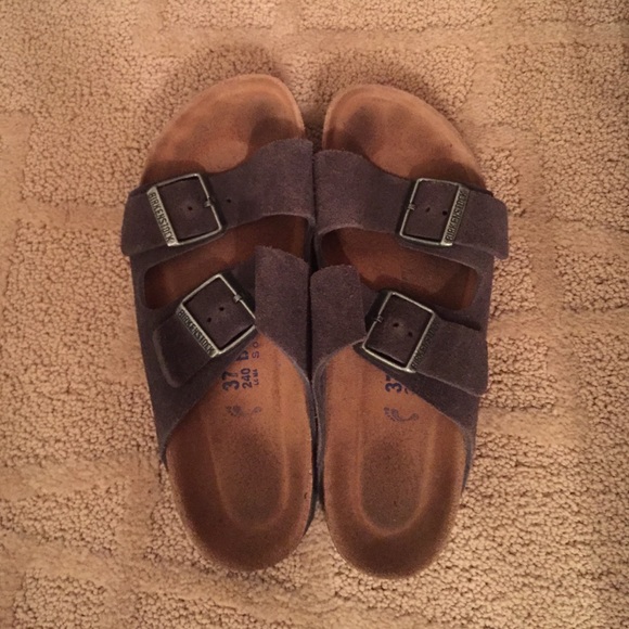 suede grey birkenstocks