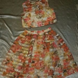 2 piece skirt set