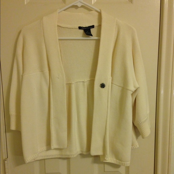 Kenneth Cole White Cream Cardigan