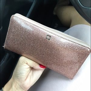 Kate Spade Rose Gold Glitter Wallet