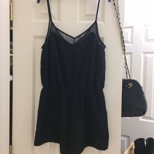 Forever 21 black lace romper