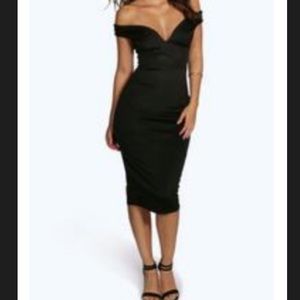 Off the shoulder fitted dress
