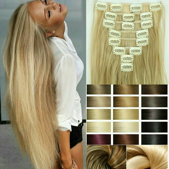 Blonde Full Head Clip-In Extension #613!!