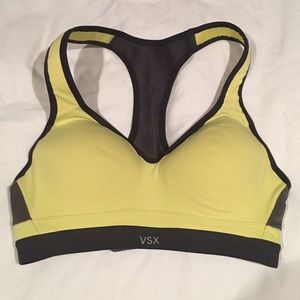 Victoria's Secret Sports bra - yellow & grey 32B